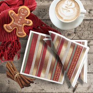 Serviette En Papier Red Christmas Fa La La Motif#27 ID1009