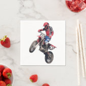 Serviette En Papier Red Dirt Bike (En situation)