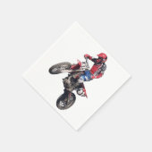 Serviette En Papier Red Dirt Bike (Coin)