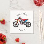 Serviette En Papier Red dirt bike motorcycle (En situation)