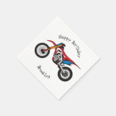 Serviette En Papier Red dirt bike motorcycle (Coin)