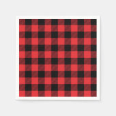 Serviette En Papier Red Flannel Buffalo Check Motif (Devant)