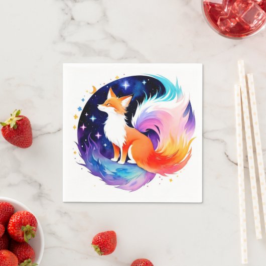 Serviette En Papier Red Fox Dreams (En situation)