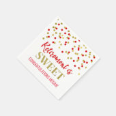 Serviette En Papier Red Gold Confetti Retirement est doux (Coin)