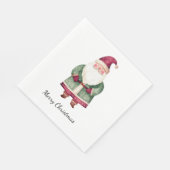 Serviette En Papier Red Green Christmas Santa Claus (Coin)