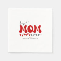 Red Grey mignonne meilleure maman jamais
