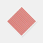 Serviette En Papier Red Heart Valentine Motif (Coin)