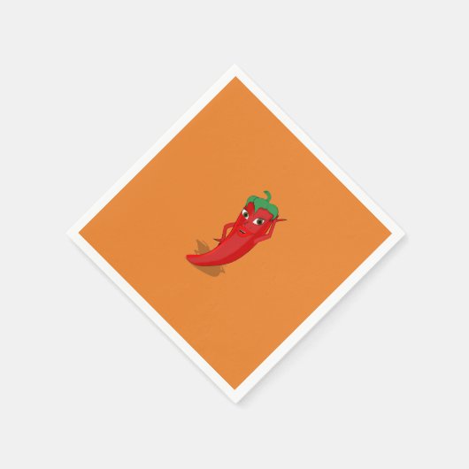 Serviette En Papier Red Hot Pepper Diva (Coin)