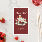 Serviette En Papier Red Joyeux Noel (En situation)