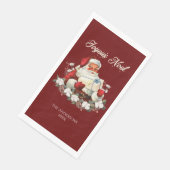 Serviette En Papier Red Joyeux Noel (Coin)