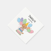 Serviette En Papier Red Labradoodle chien Anniversaire Papier de fête  (Coin)