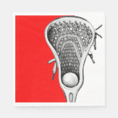 Serviette En Papier Red Lacrosse Sports (Devant)