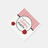 Serviette En Papier Red Ladybug, fête d'anniversaire des enfants (Coin)