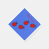 Serviette En Papier Red Ladybugs Crawling Thunder_Cove (Coin)