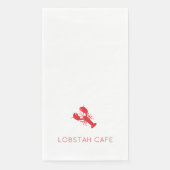 Serviette En Papier Red Lobster Preppy Coastal Maine Ocean Fun (Devant)