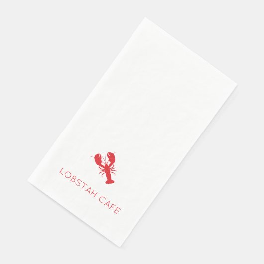 Serviette En Papier Red Lobster Preppy Coastal Maine Ocean Fun (Coin)