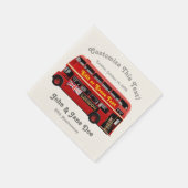 Serviette En Papier Red London Bus thème (Coin)