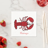 Serviette En Papier Red Maine Lobster Thunder_Cove (En situation)