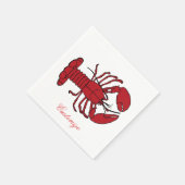 Serviette En Papier Red Maine Lobster Thunder_Cove (Coin)