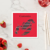 Serviette En Papier Red Maine Lobsters Thunder_Cove (En situation)