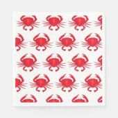 Serviette En Papier Red Maryland Hard Shell Crab Beach Ocean Seafood (Devant)