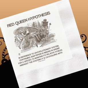 Serviette En Papier Red Queen Hypothèse Alice Red Queen Wonderland