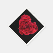 Serviette En Papier Red Rose Heart (Coin)