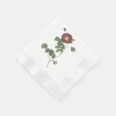 Serviette En Papier Red Roses Art Print Design (Coin)
