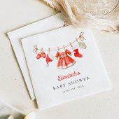 Serviette En Papier Red Santa Baby Baby Shower