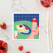 Serviette En Papier Red Sneak Peek (En situation)