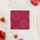 Serviette En Papier Red solive pattern (En situation)