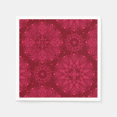 Serviette En Papier Red solive pattern (Devant)