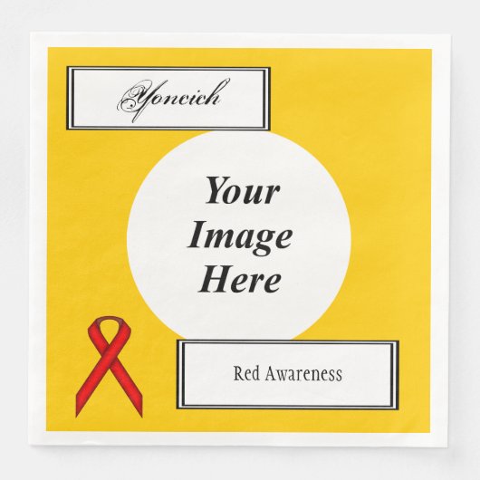 Serviette En Papier Red Standard Ribbon Modèle par Kenneth Yoncich (Devant)