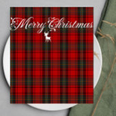 Serviette En Papier Red Tartan Scotland Motif sans joint
