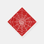 Serviette En Papier Red Web (Coin)