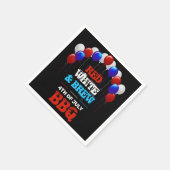 Serviette En Papier Red White & Brew 4 juillet BBQ Party (Coin)