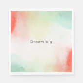 Serviette En Papier Red Yellow Blush Tie (Devant)