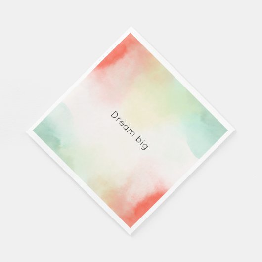 Serviette En Papier Red Yellow Blush Tie (Coin)