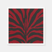 Serviette En Papier Red Zebra (Devant)