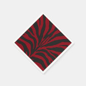 Serviette En Papier Red Zebra (Coin)