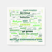 Serviette En Papier Réduire, réutiliser, recycler le cloud Word (Devant)