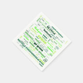 Serviette En Papier Réduire, réutiliser, recycler le cloud Word (Coin)