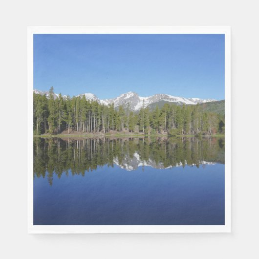 Serviette En Papier Reflet du lac Sprague (Devant)