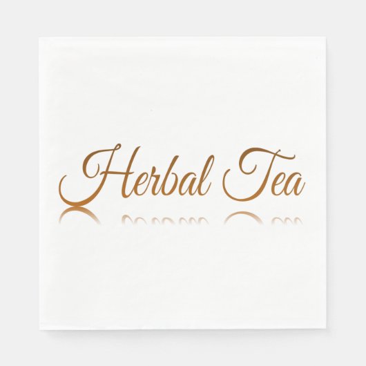 Serviette En Papier Réflexion du thé à base de plantes (Devant)