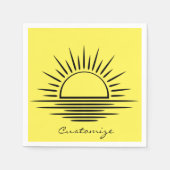 Serviette En Papier Réflexion Sunrise/Sunset Thunder_Cove (Devant)