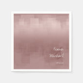 Serviette En Papier Réflexions aquarelle Mariage cannelle Rose ID774 (Devant)
