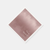 Serviette En Papier Réflexions aquarelle Mariage cannelle Rose ID774 (Coin)