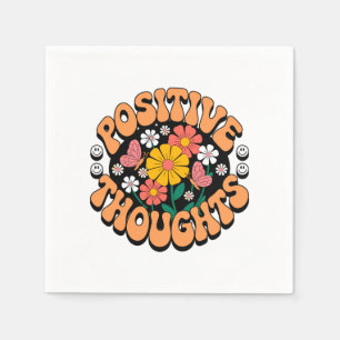 Serviette En Papier Réflexions positives - Floral inspirant (2)