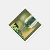 Serviette En Papier Réflexions sur le vin (Coin)