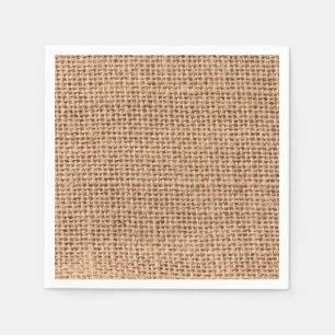 Serviette En Papier Regard de jute de style de tissu de toile de jute